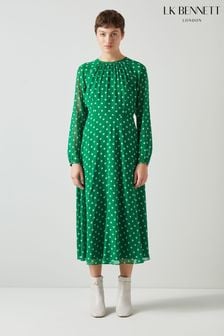 LK Bennett Addison Spot Print Midi Dress (N98599) | 17,108 UAH