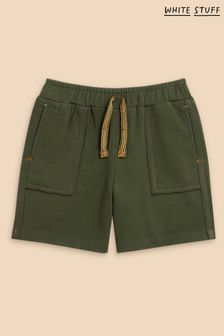 White Stuff Green Jersey Shorts (N98603) | EGP792