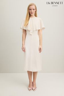 LK Bennett Sadie Cape-Detail Dress