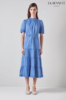 LK Bennett Hedy Cotton Tie Dress (N98734) | €342