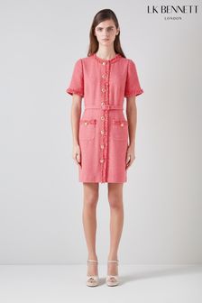 LK Bennett Allie Cotton Italian Tweed Dress (N98766) | €514
