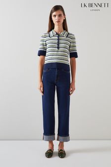 Lk Bennett Lois Cotton-sustainably Sourced Merino Blend Top (N98777) | 211 €