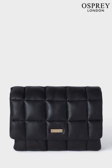 Schwarz - Osprey London The Rimini Gesteppte Clutch zum Umhängen (N98809) | 345 €