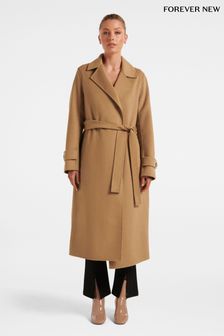 Forever New Brown Devon Felled Coat (N98922) | $239