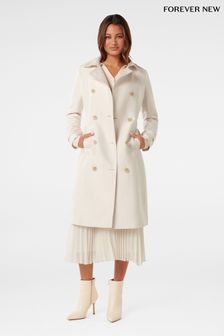 Forever New Cream Bianca Long Trench Coat (N98926) | 6,294 UAH