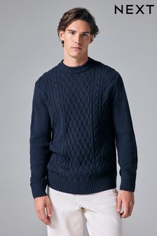 Mens Cable Jumpers Lambs Wool Jumpers Next Oman