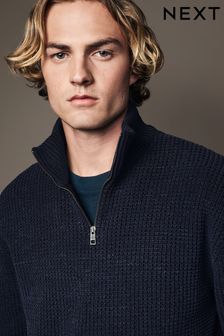 Zip Neck Jumpers Mens Casual Sports Zip Neck Jumpers Next