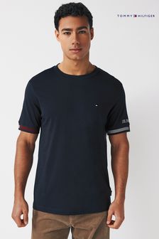 Azul - Camiseta con bandera en los puños de Tommy Hilfiger (N99261) | 64 €