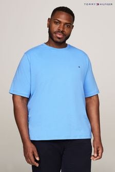 Blau - Tommy Hilfiger Big-and-Tall Stretch-T-Shirt in schmaler Passform (N99262) | 62 €