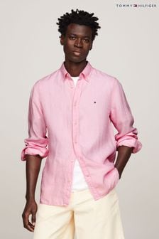 粉色 - Tommy Hilfiger Linen Pigment Dyed Shirt (N99276) | NT$4,670