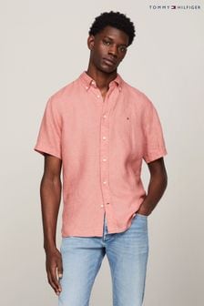 Rosa - Tommy Hilfiger Leinenhemd mit Pigmentfärbung (N99301) | 140 €