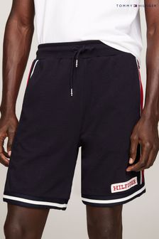Tommy Hilfiger Black Sport Monotype Sweat Shorts
