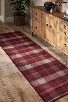 Red Washable Check Runner (N99702) | kr553 - kr798