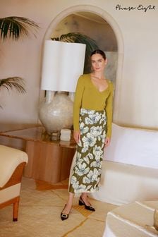 Phase Eight Green Amalia Floral Midi Skirt (N99805) | €101