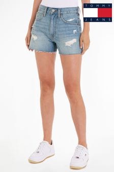 Tommy Jeans Blue Denim Hot Shorts (N99841) | $120