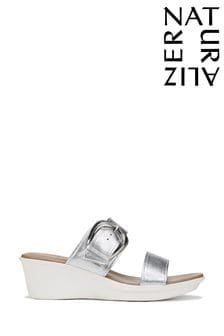 Srebrny - Naturalizer Rabia Wedge Sandals (N99975) | 725 zł