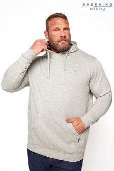 Grau - Badrhino Big & Tall Essential Kapuzensweatshirt (P20412) | 38 €