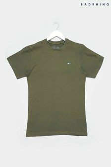 BadRhino Big & Tall Khaki Green Plain T-Shirt (P20437) | LEI 60