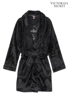 Noir - Peignoir Victoria's Secret douillet coupe courte (P20526) | €50