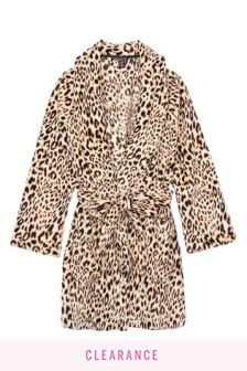 leopard print dressing gown next