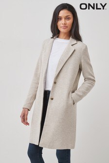 Only Cream Tailored Coat (P20894) | $68