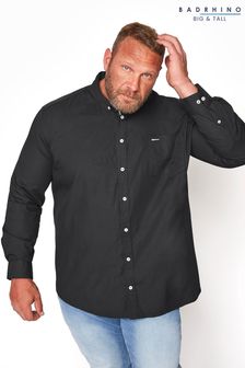 BadRhino Big & Tall Black Cotton Poplin Long Sleeve Shirt (P21122) | 31 €