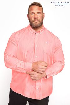 BadRhino Big & Tall Pink Cotton Poplin Long Sleeve Shirt (P21123) | 112 QAR