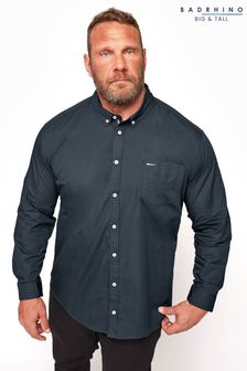 BadRhino Big & Tall Navy Cotton Poplin Long Sleeve Shirt (P21124) | 31 €