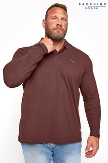 BadRhino Big & Tall Red Essential Long Sleeve Polo Shirt (P21160) | €25