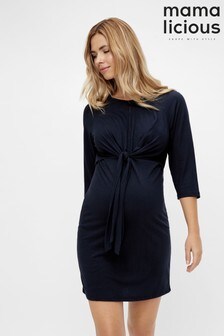 Robe de maternité Mamalicious en jersey nouée sur le devant