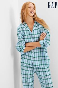 Gap Blue Tartan Pyjama Top (P22459) | €13.50