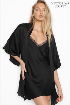 Črna - Klasična jutranja halja Victoria's Secret Classic Flounce (P23570) | €64