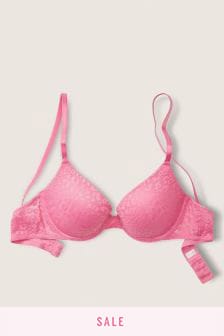 Dahlia Pink - Victoria's Secret Pink T-Shirt-Push-up-BH mit Spitze (P25413) | 38 €