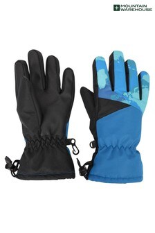 Mountain Warehouse Blue Extreme Kids Waterproof Ski Gloves (P26283) | €14.50