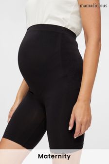 Mamalicious Black Maternity Over The Bump Seamless Support Shorts (P26426) | €11.50