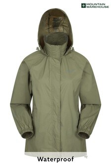 Mountain Warehouse Khaki Pakka Womens Waterproof Jacket (P26747) | $51