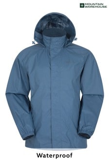 Mountain Warehouse Blue Pakka Mens Waterproof Jacket (P26780) | ₪ 99