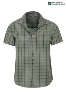 Mountain Warehouse Green Holiday Mens Cotton Shirt (P26840) | $42