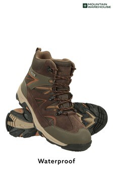 חום - נעלי הרים חסינות מים לגברים של Mountain Warehouse דגם Rapid (P26841) | ‏224 ₪
