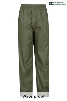 Mountain Warehouse Green Pakka Mens Waterproof Overtrousers (P26855) | $41