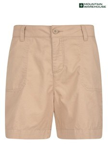 שמנת - מכנסיים קצרים של Mountain Warehouse דגם Bayside מכותנה אורגנית 100% לנשים (P27364) | ‏98 ₪