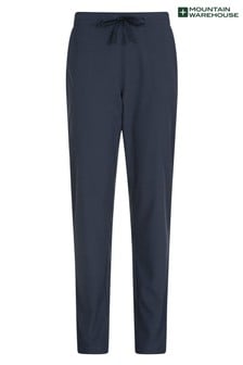 Granatowy - Lekkie spodnie damskie Mountain Warehouse Agile z filtrem UV (P27402) | 100 zł