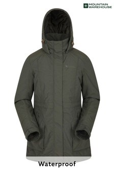 Mountain Warehouse Khaki Street Womens Waterproof Padded Outdoor Jacket (P27442) | ₪ 315