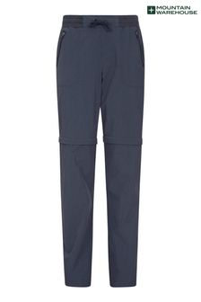Mountain Warehouse Navy Explorer Womens Zip-Off Convertible Walking Trousers (P27456) | €60