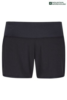 Mountain Warehouse Black Zakti Womens Loose Fit Run Shorts (P27476) | 41 €