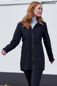 Mountain Warehouse Black Hilltop Womens Outdoor Waterproof Jacket (P27494) | kr831