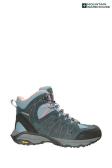 Mountain Warehouse Blue Rockies Womens Waterproof, Vibram Sole Suede Hiking Walking Boots (P27545) | 107 €