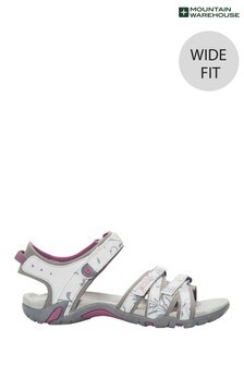 Mountain Warehouse White/Grey Santorini Womens Wide-Fit Summer Sandals (P27554) | 60 €