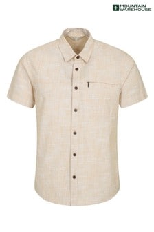 Mountain Warehouse Yellow Coconut Slub Texture 100% Cotton Mens Shirt g (P27701) | 34 €