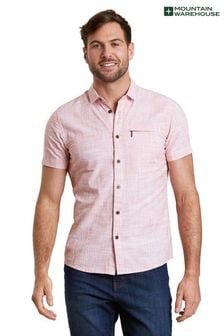 Mountain Warehouse Red Coconut Slub Texture 100% Cotton Mens Shirt g (P27705) | 34 €